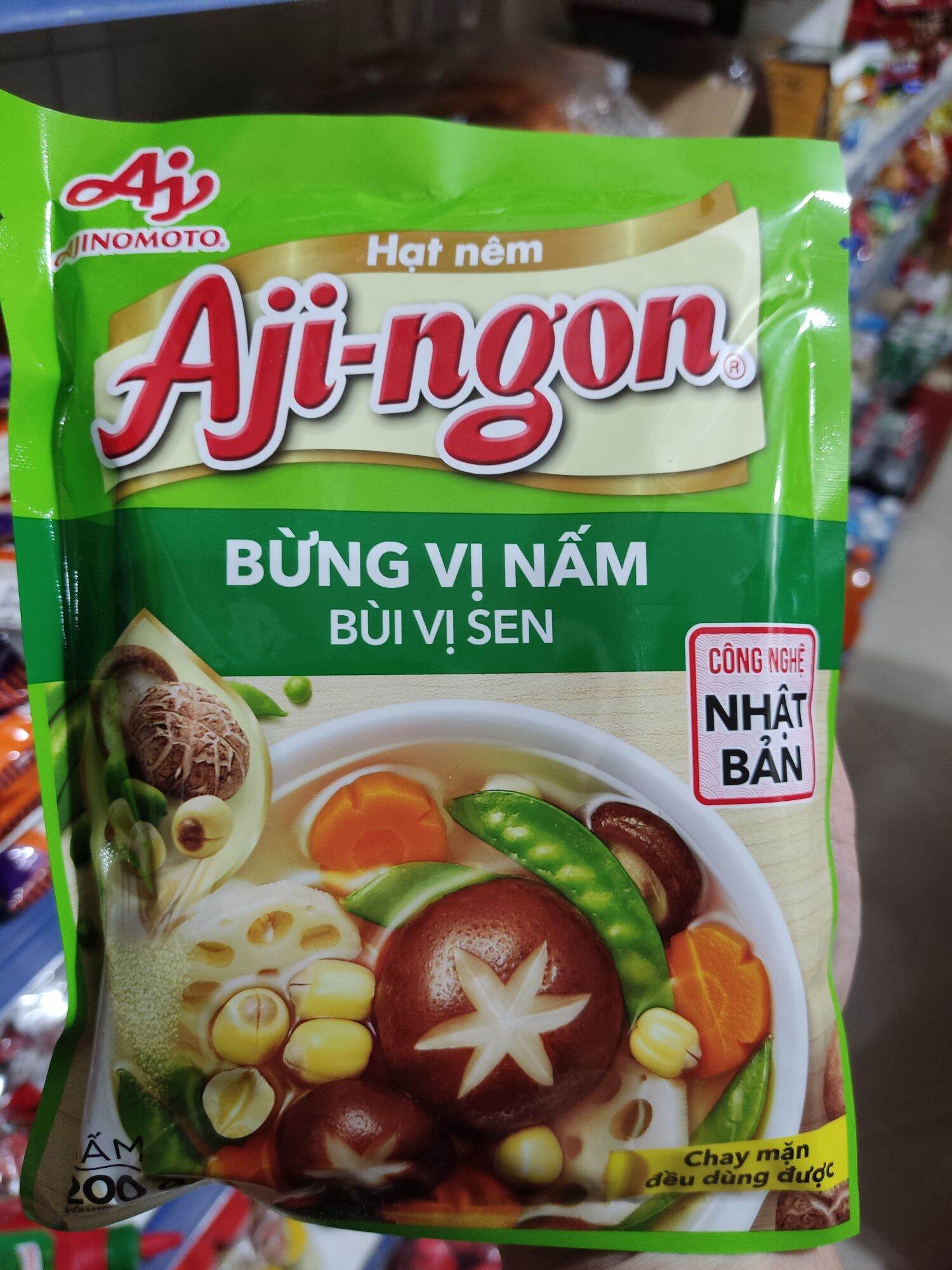 Hạt nêm Aji-ngon bùng vị nấm 200g