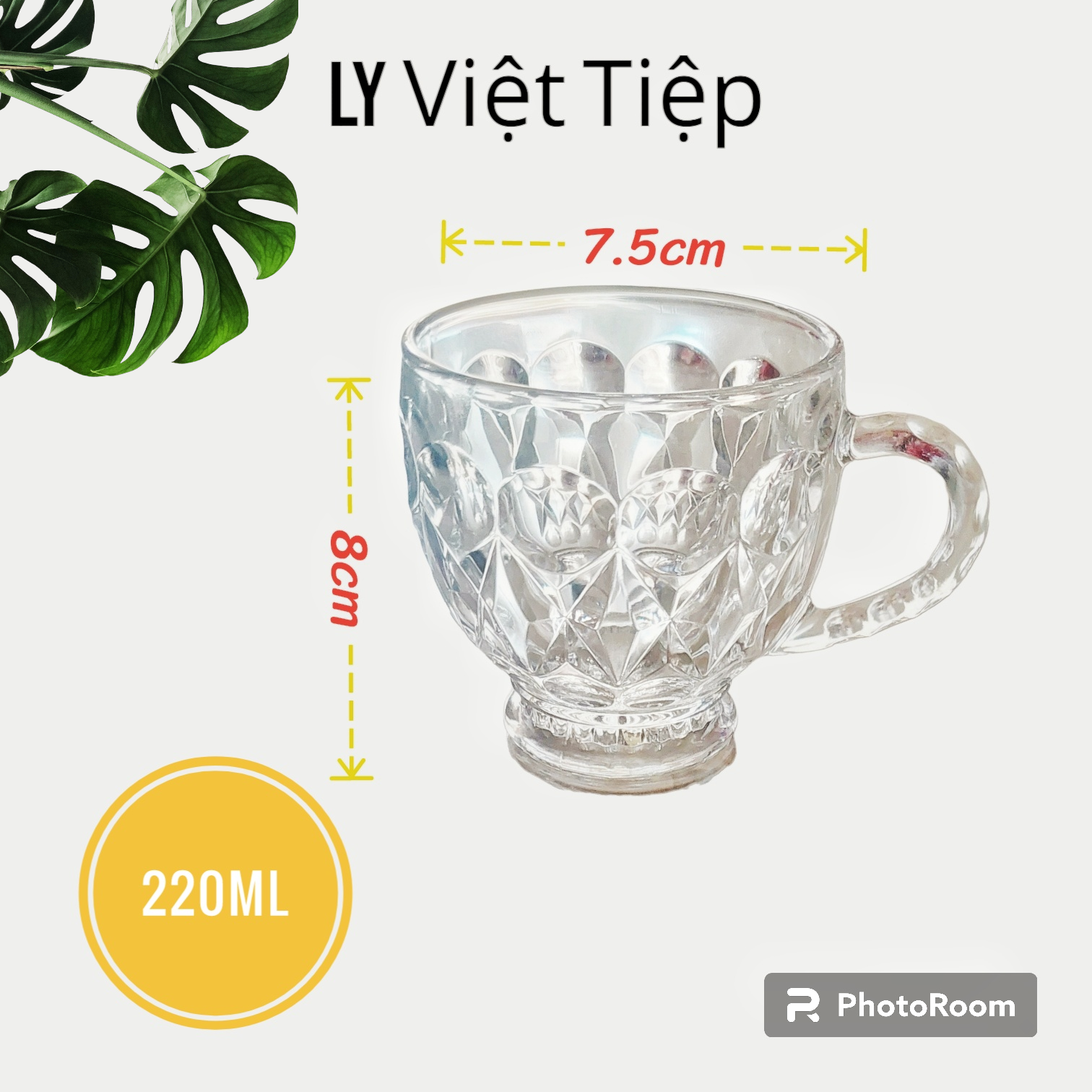 Hộp 6 ly quay thủy tinh Việt Tiệp 220ml