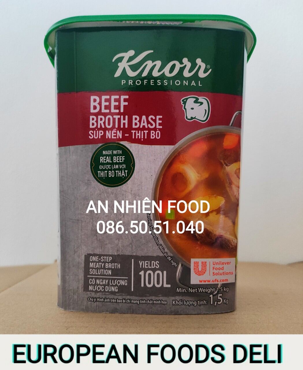 Súp Nền Thịt Bò Knorr Túi 100 Gram