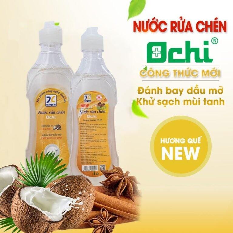 TP HCM freeship nước rửa chén 750g Orchid, nước rửa chén thảo dược thiên nhiên, nước rửa chén sinh học tự nhiên
