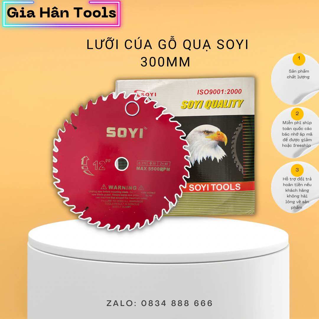 Lưỡi cưa gỗ soyi 300mm