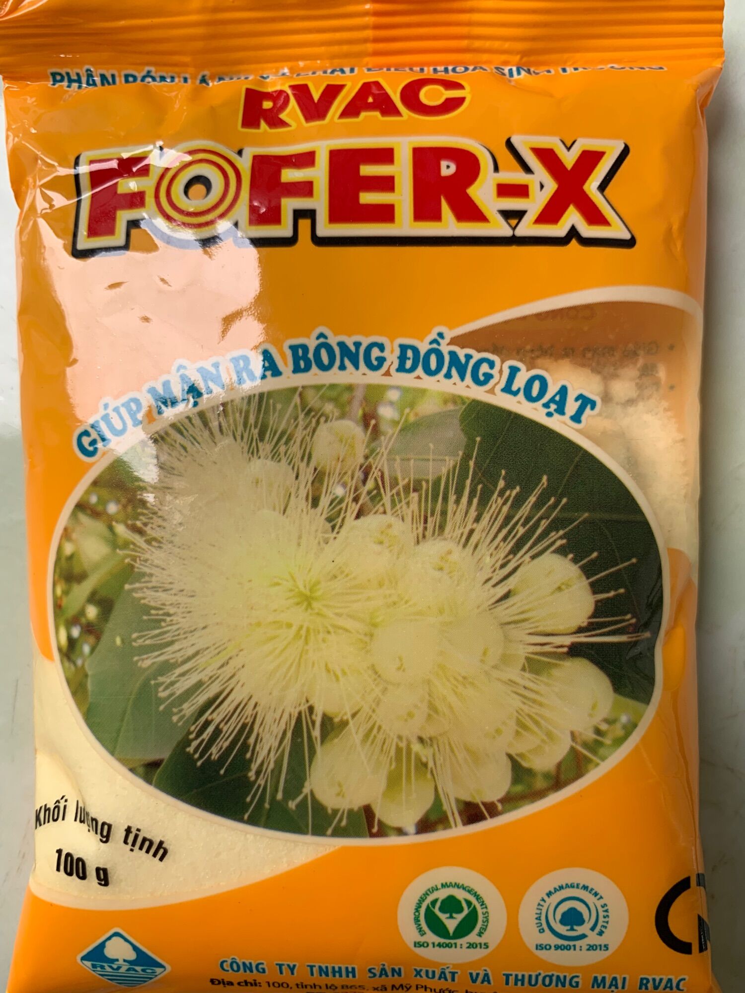 Fofer-x 100gr - phân bón: giúp mận ra bông đồng loạt