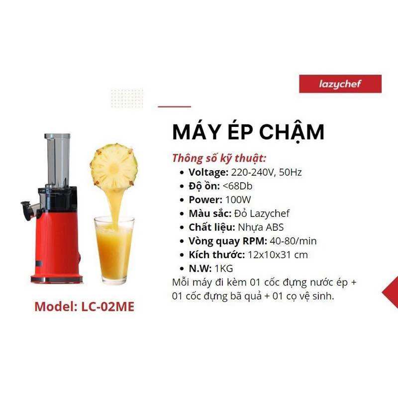 Máy Ép Chậm MiNi 3S Lazychef