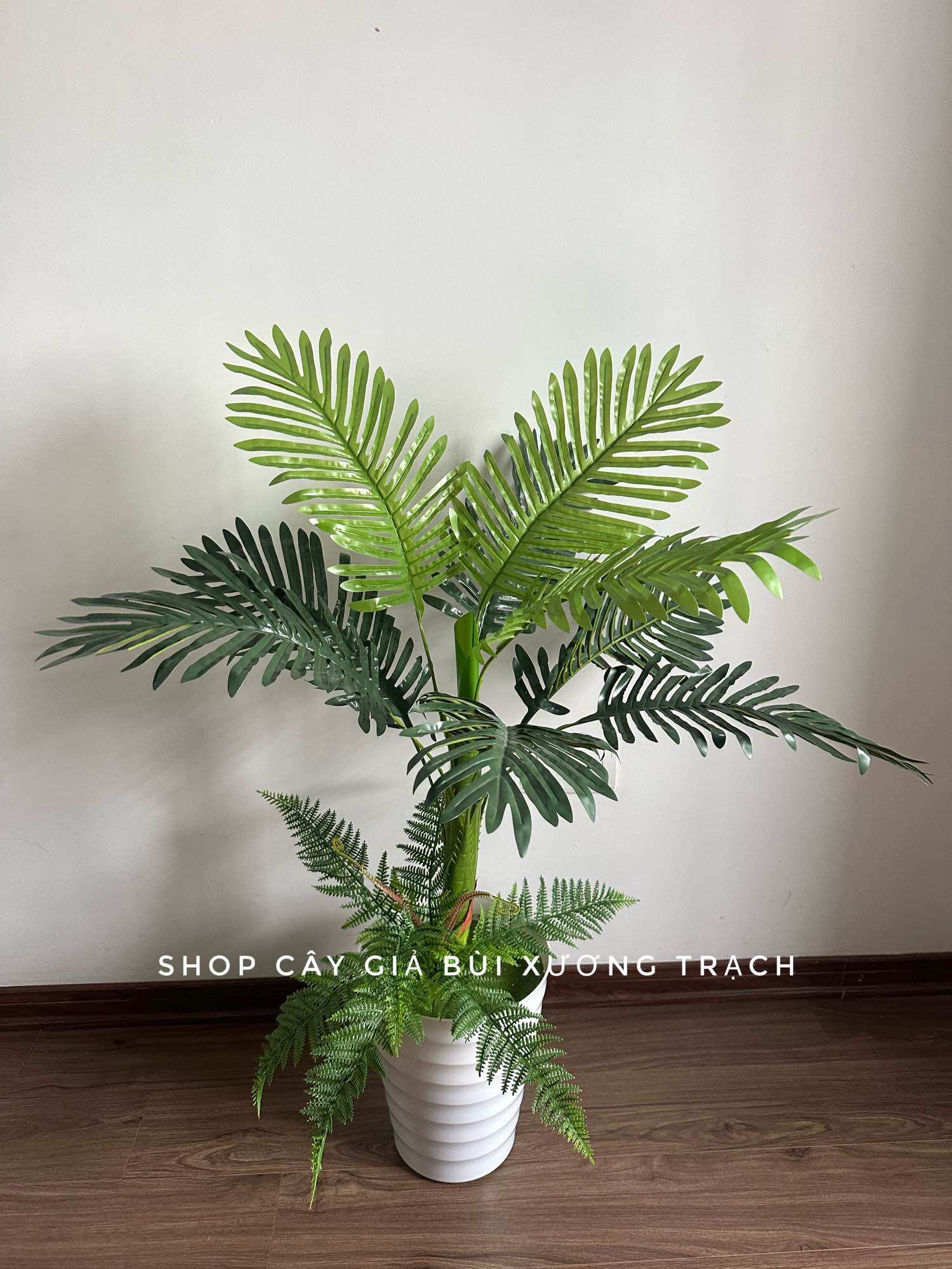 cây dừa giả trang trí 1m
