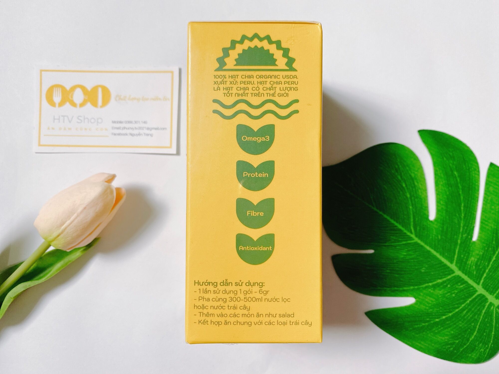 [gói lẻ 6g] Hạt chia hữu cơ USDA Organic shot 6g
