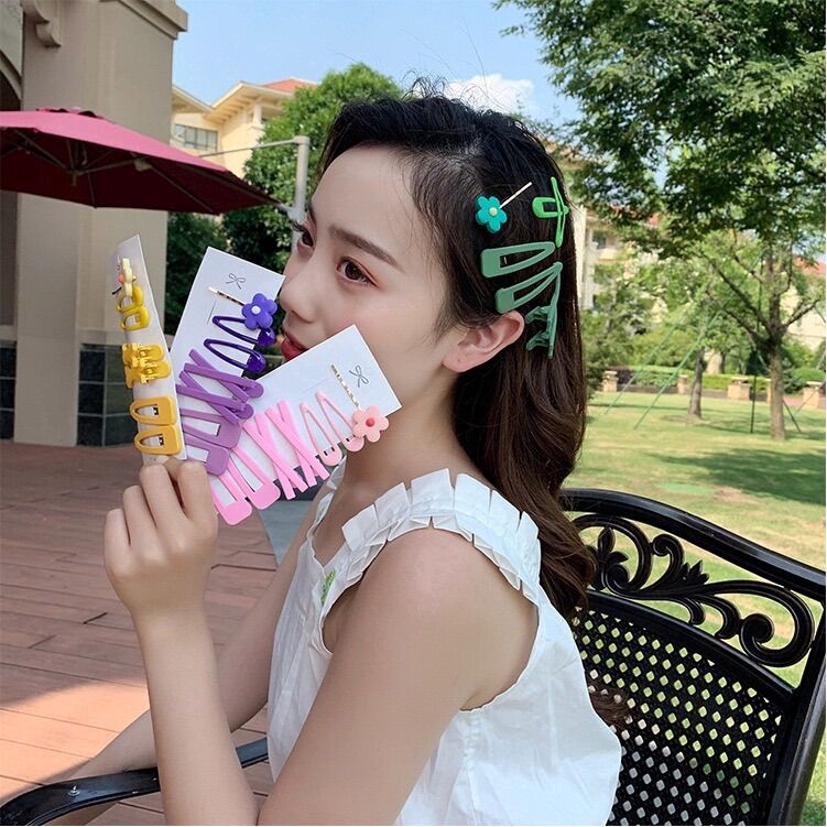 🔥🔥Bán Sỉ_ 10 Vỉ Kẹp Hoa (70cái) Nhiều Màu
