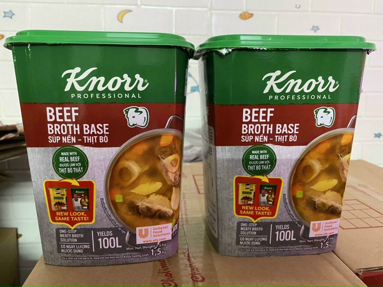 Bột súp nền thịt bò Knorr hộp 1.5kg
