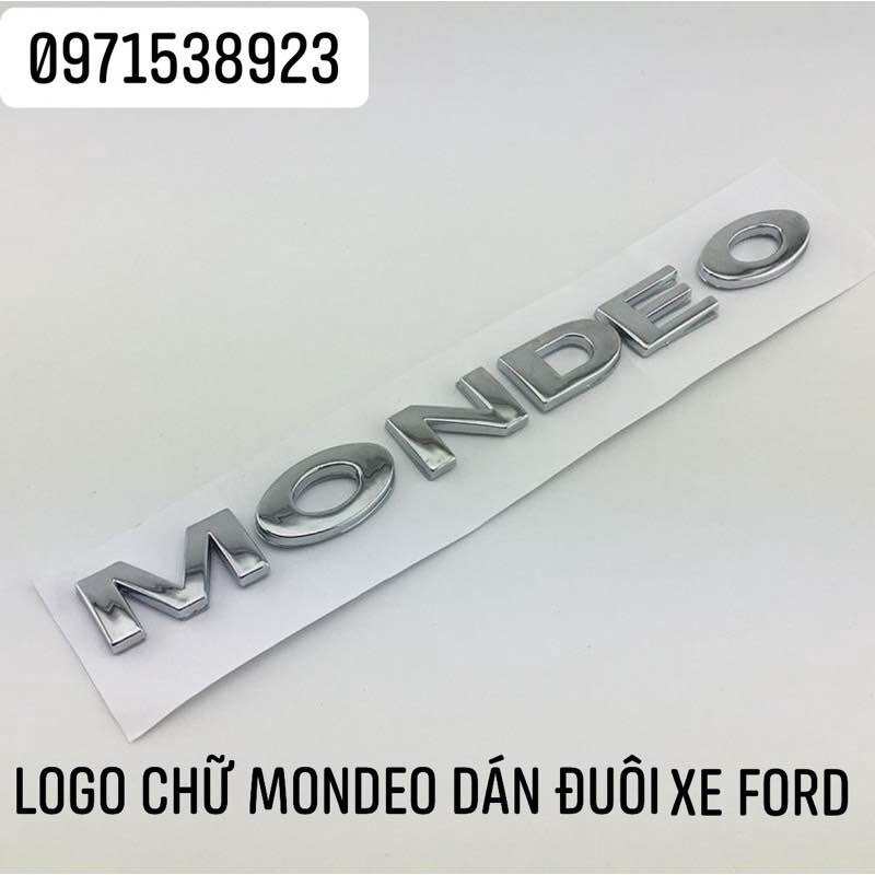 logo MONDEO dán đuôi xe ford