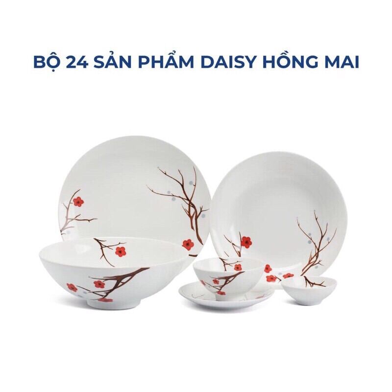 CHÉN CHẤM 9 CM SỨ MINH LONG - DAISY HỒNG MAI