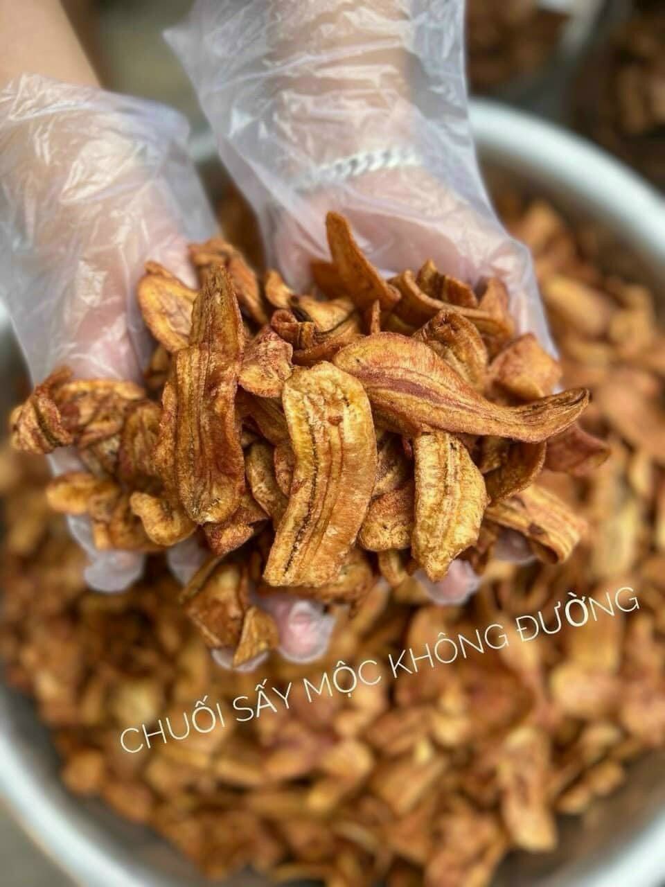500g chuối sấy mộc