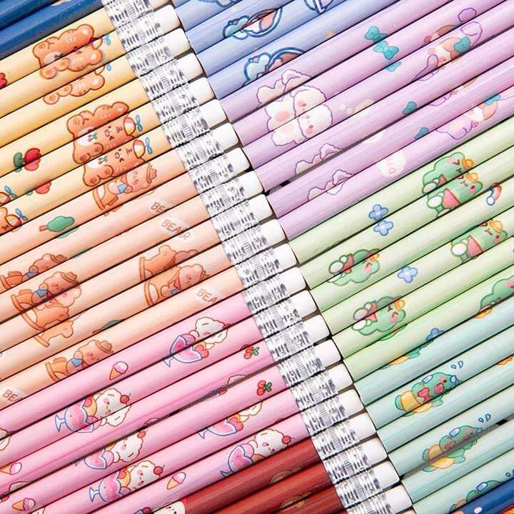 Set 6 cây bút chì có cả gôm tiện lợi+tặng kèm đồ chuốt bút chì