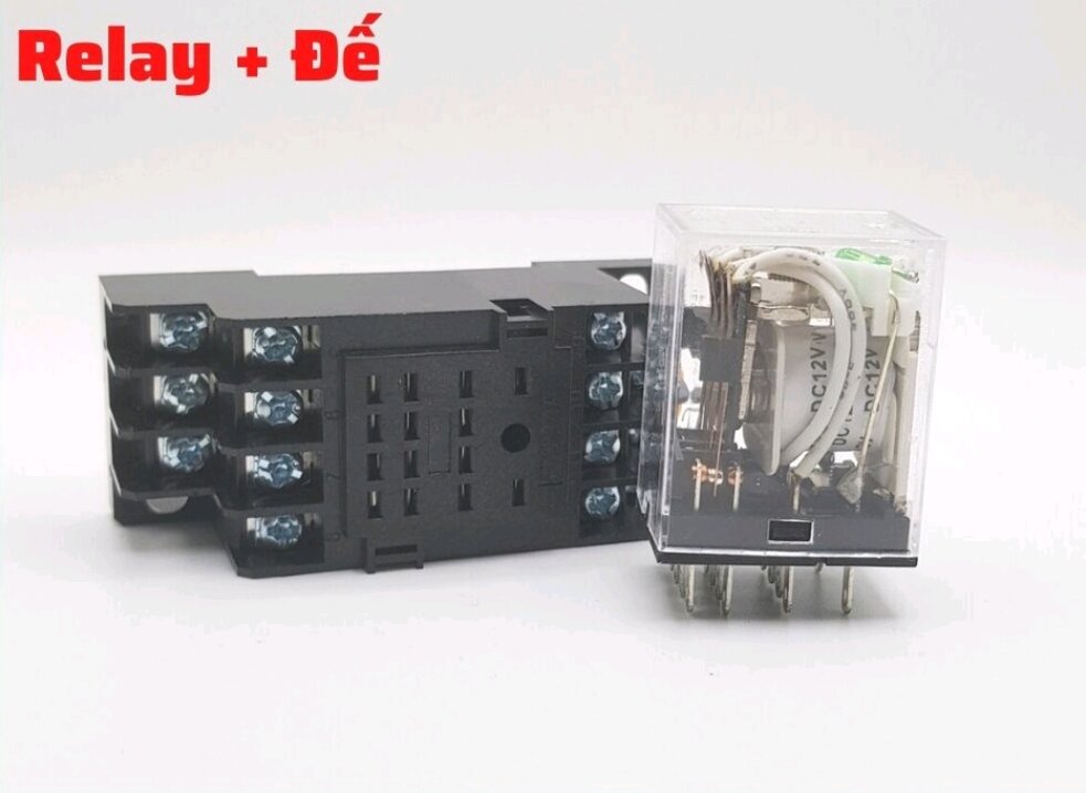 Relay omron 12V 14 chân, Rơ le trung gian, relay 12V 14 chân