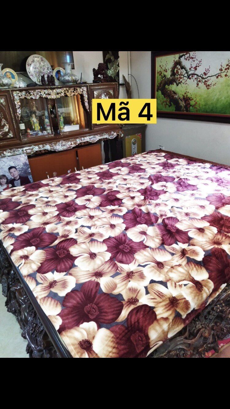 Chăn lông tuyết 2 mặt