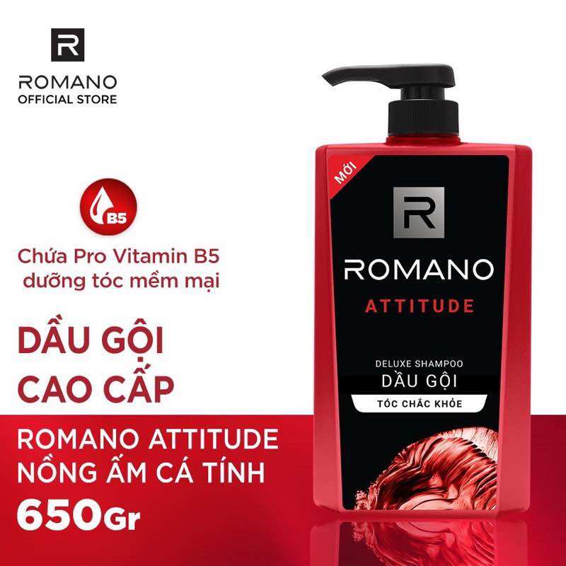 Dầu gội Romano hương nước hoa Classic/ Attitude/ Gentleman/ Force 650g