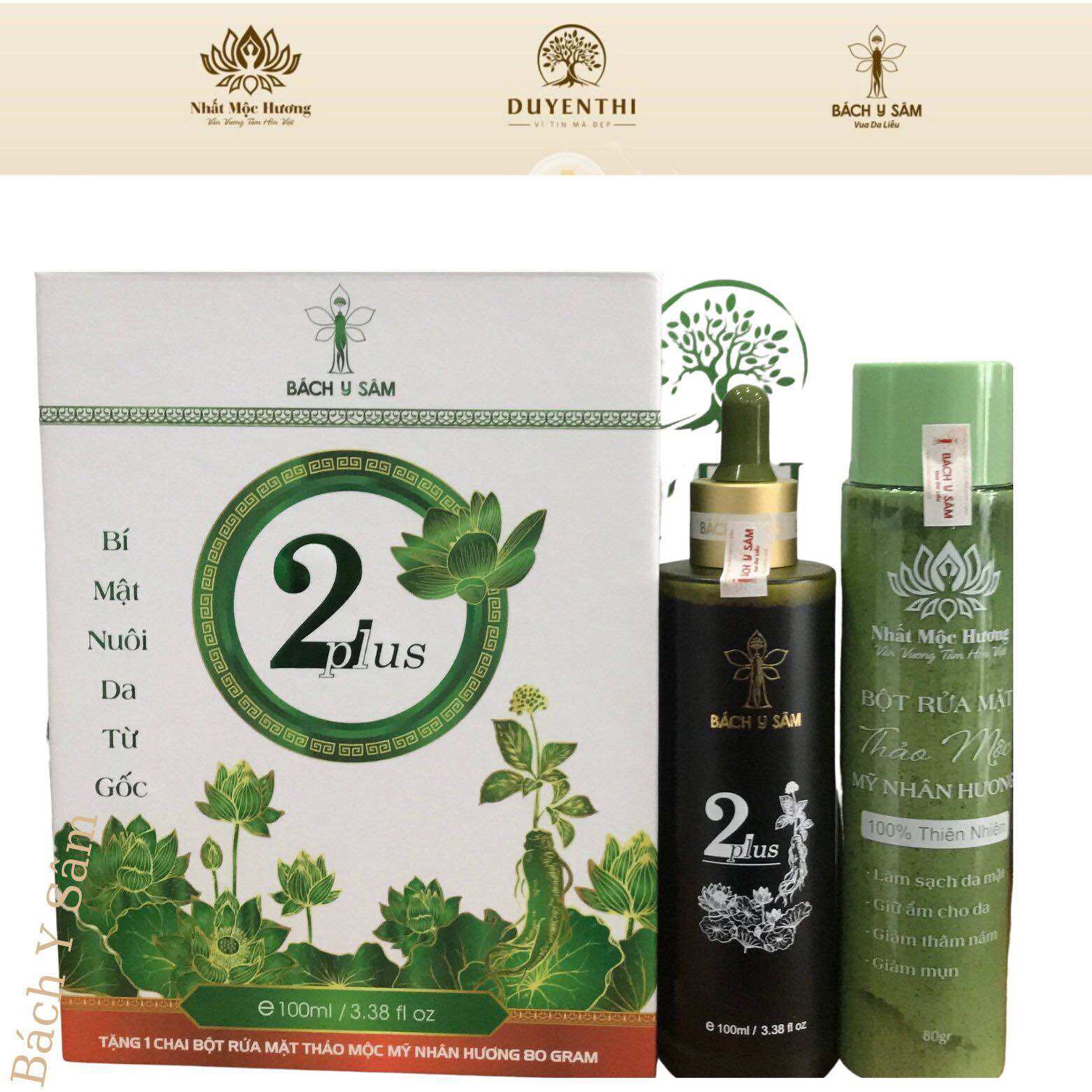 02 plus đánh bay mụn nám tàn nhang tức thì bạch linh bách y sâm 100 ml bl42