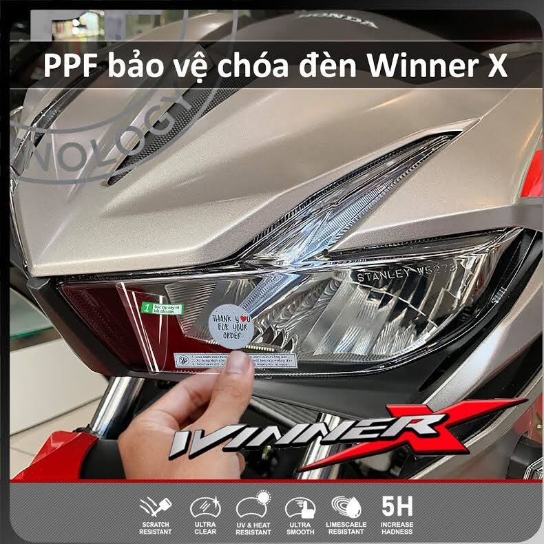 Winer x miếng dán bảo vệ cho chóa đèn skin ppf. xước tự phục hồi. sử dụng 10 năm. usa