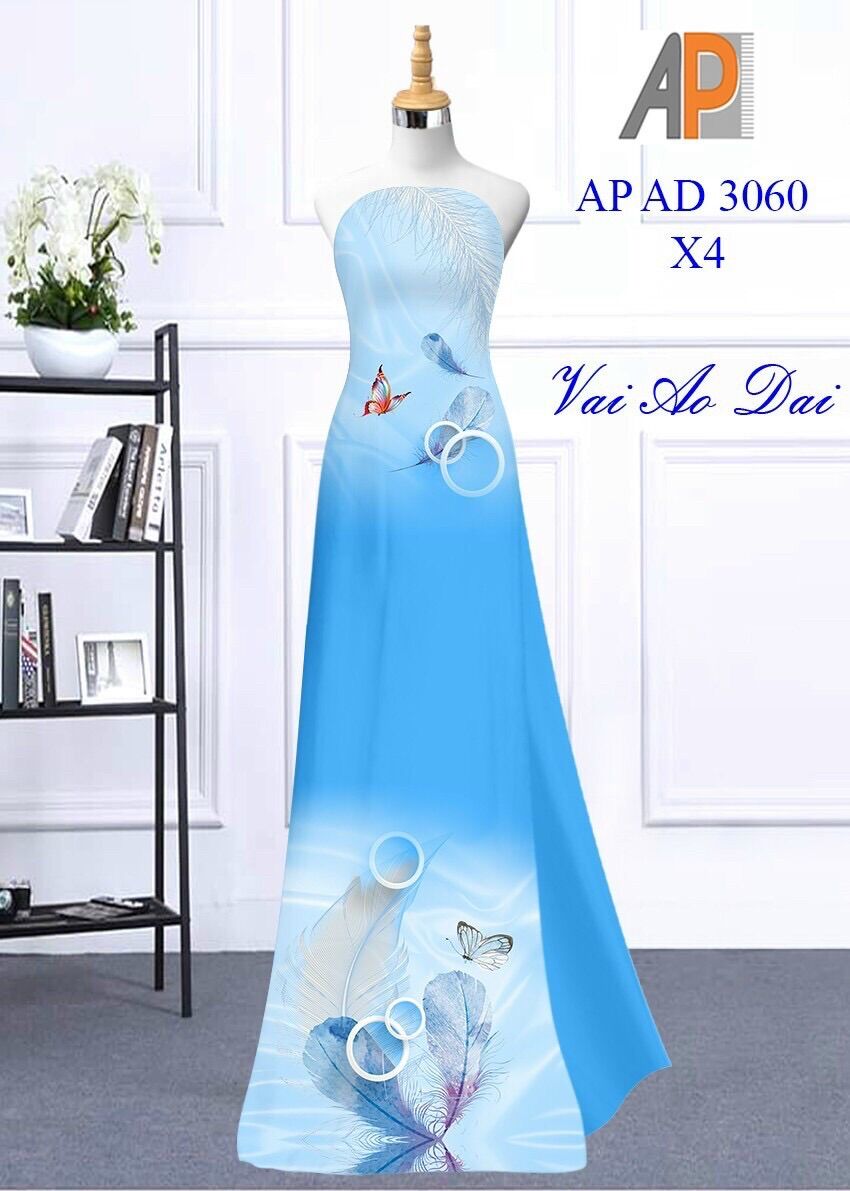 [HCM]Vải áo dài chiếc lá
