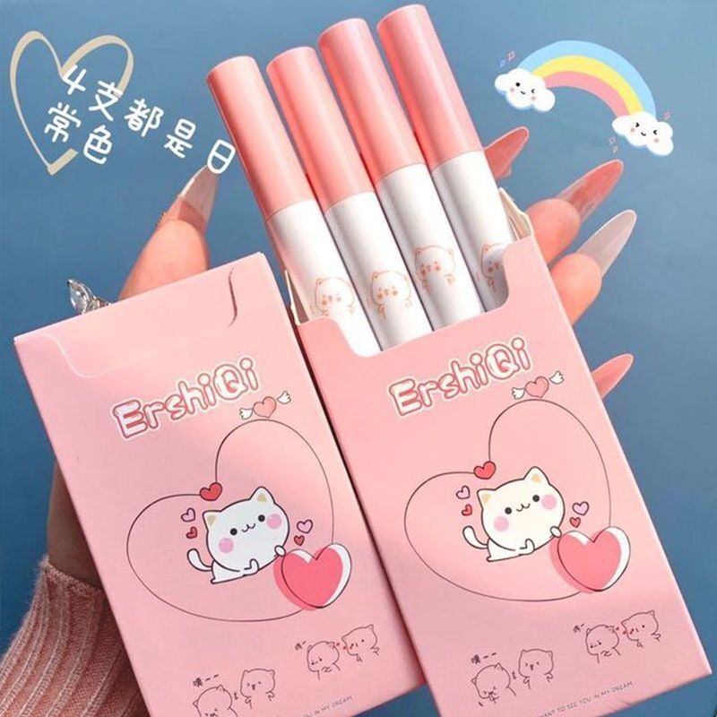 Set 4 Son Kem Lì ErShiQi Mèo Cute