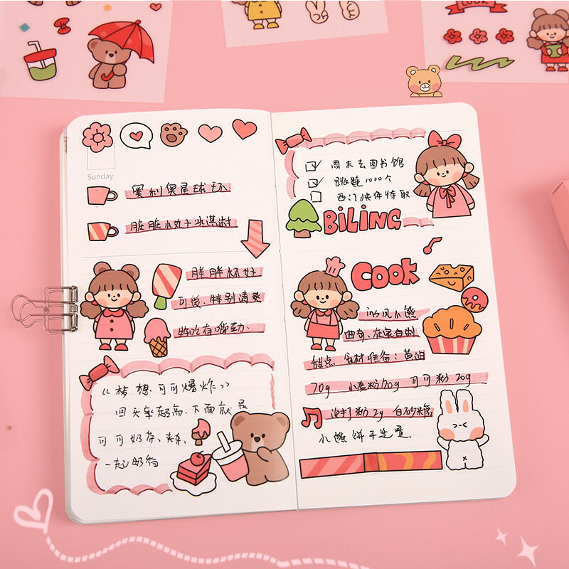 Sticker trang trí Sakura hộp 100 tờ