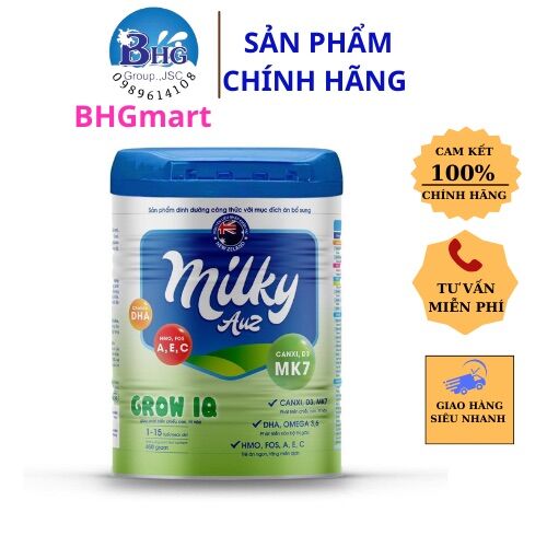 Sữa milky auz grow & iq 850g