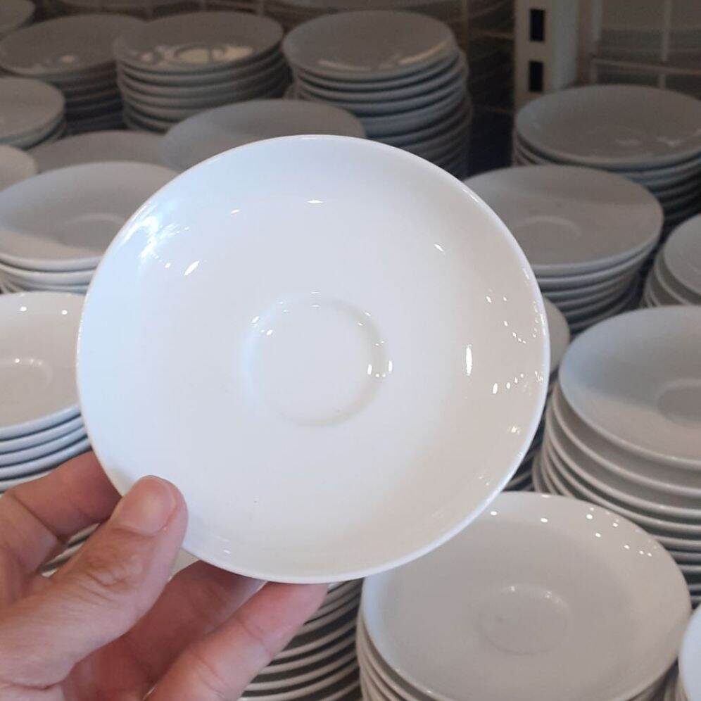 Dĩa lót tách trà - gốm sứ Minh Long cao cấp