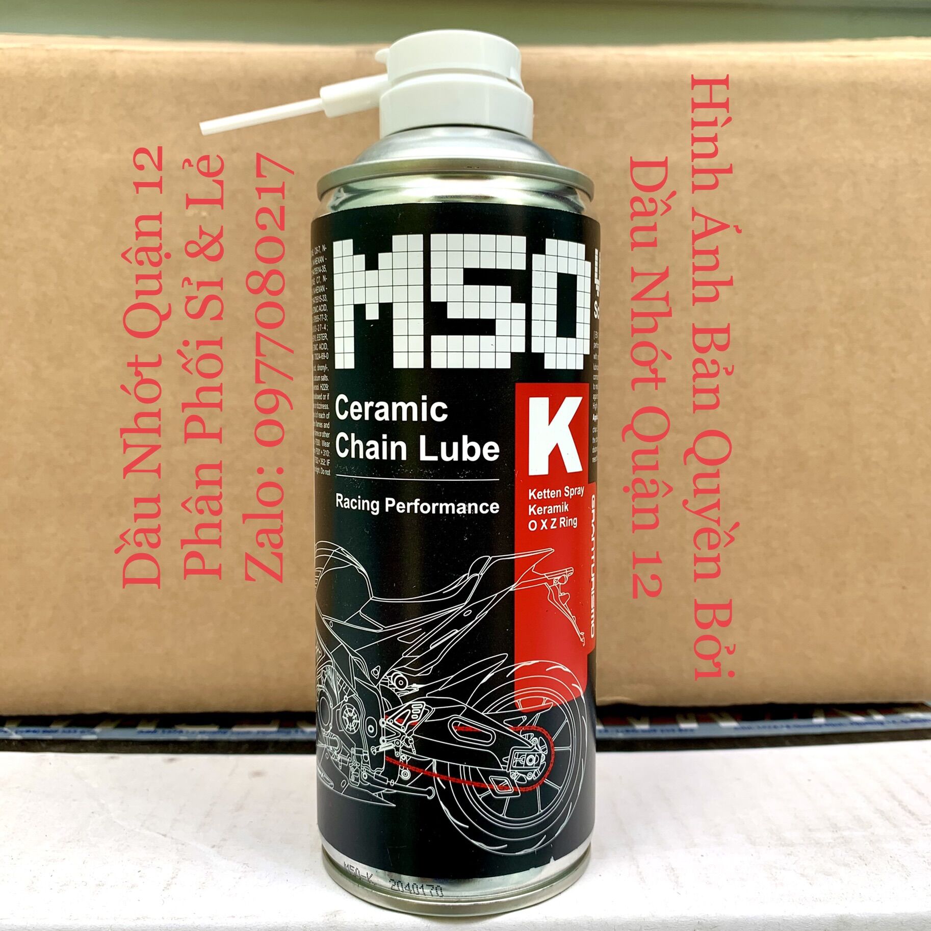 Dưỡng Sên - Bôi Trơn Xích Voltronic M50 - IX50 Adhesive Lube - Chain Lube Spray O X Z Ring 400ML - Made in Germany
