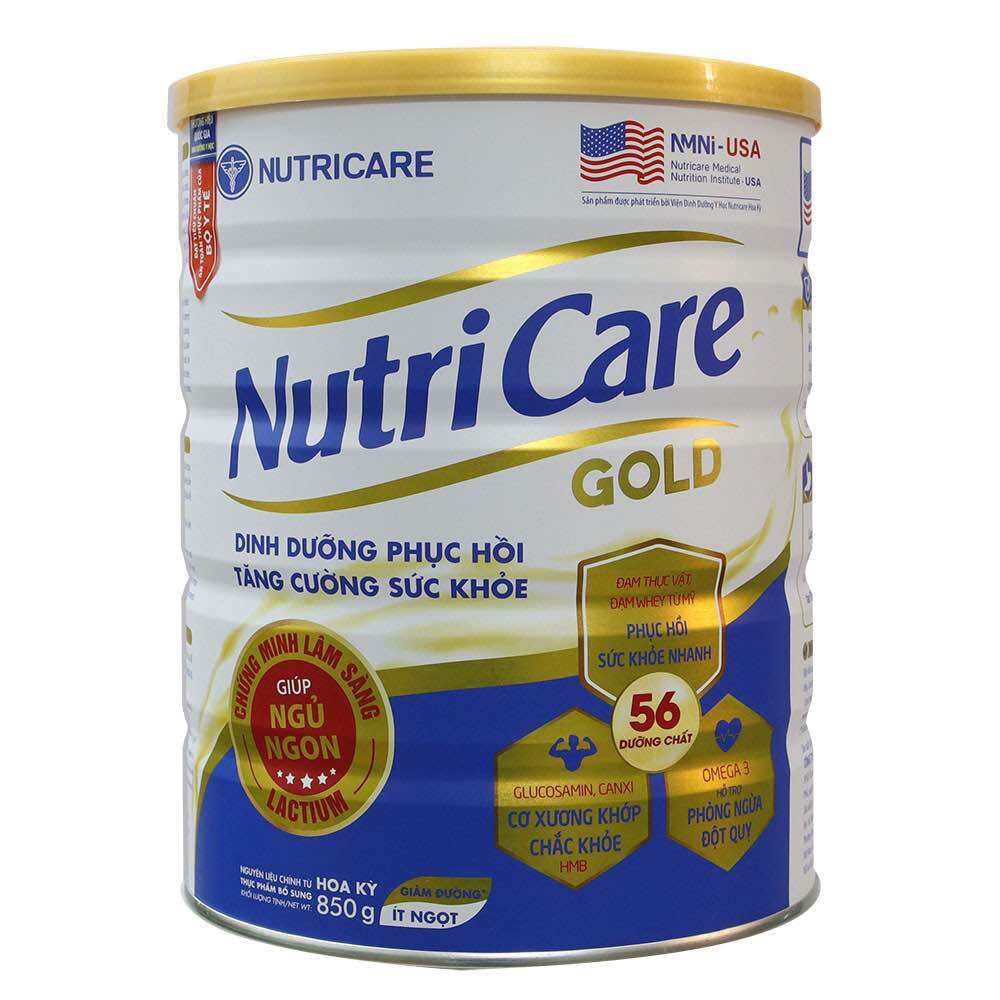 Mẫu mới - Sữa bột Nutricare Gold lon 900g - date mới