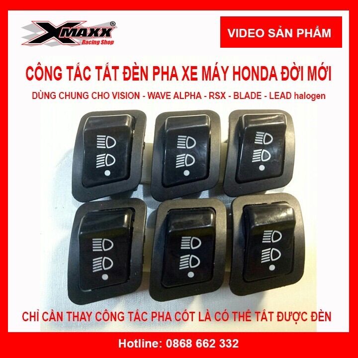 Công tắc tắt đèn xe honda - Công tắc tắt đèn chính wave - future - vision