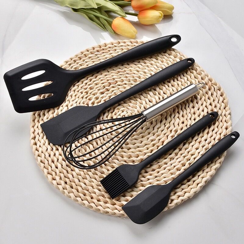 Bộ 5 phới chổi silicon màu đen [HÀNG MỚI VỀ]