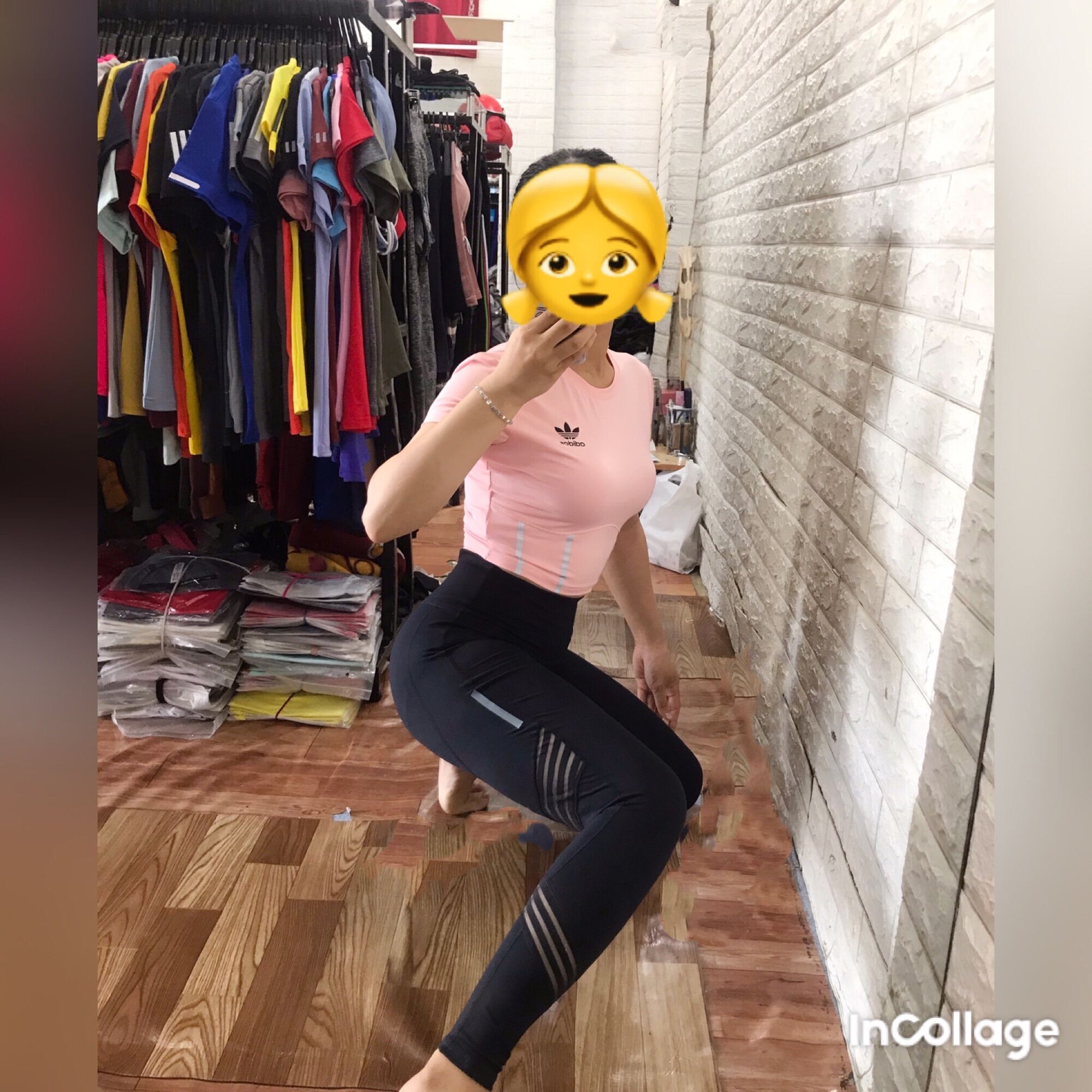 Quần tập gym phối lưới thể thao nữ
