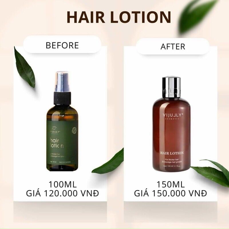 Xịt dưỡng tóc tinh dầu bưởi ( Hair Lotion ) Vi Jully 150ml
