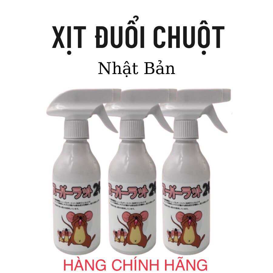 Thuốc Đuổi Chuột - Xịt Đuổi Chuột NHẬT BẢN SAMURAI - dùng cho xe ôtô và dùng trong nhà - 100% tự nhiên