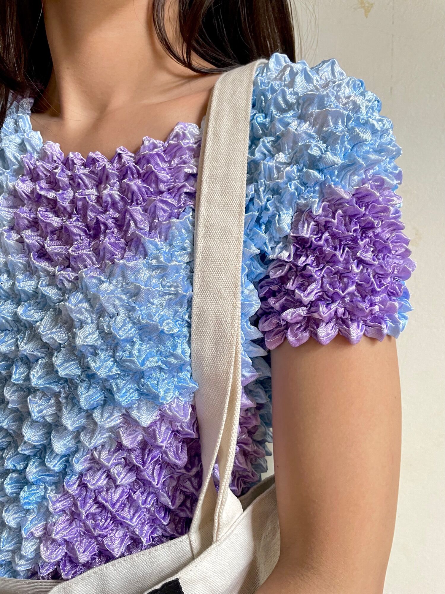 [2hand]Popcorn shirt/Áo popcorn phối màu loang