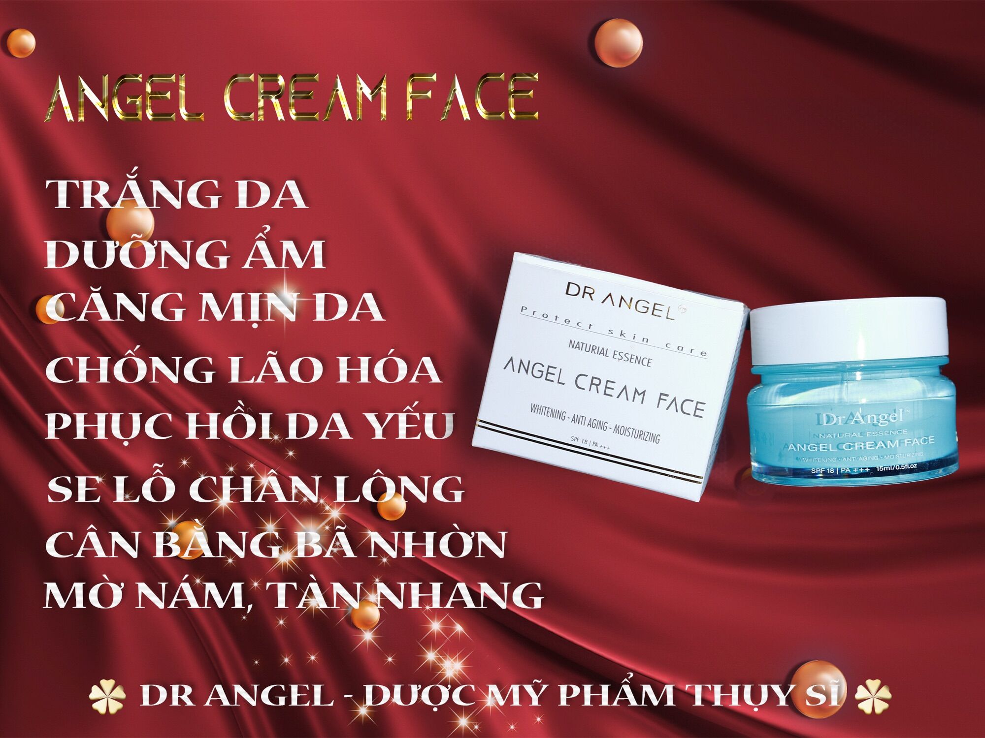 Kem sữa trắng da, dưỡng ẩm, chống lão hoá thiên nhiên