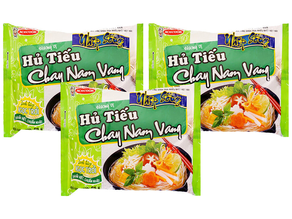 Hủ Tiếu Nhịp Sống Nam Vang Chay 66g 30 gói
