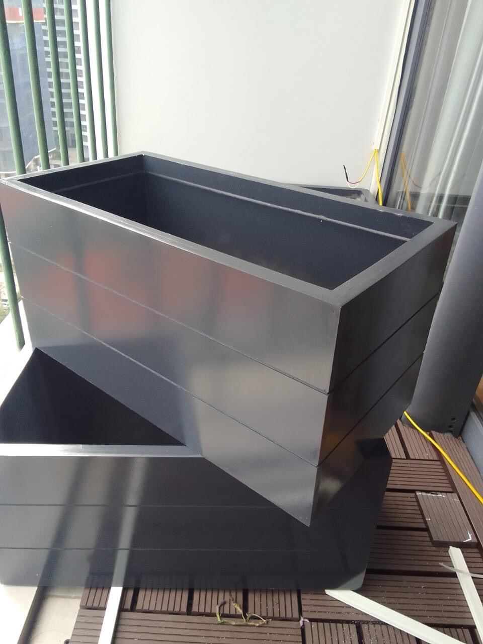 Chậu composite màu nghi kẻ siêu bền ,6030
