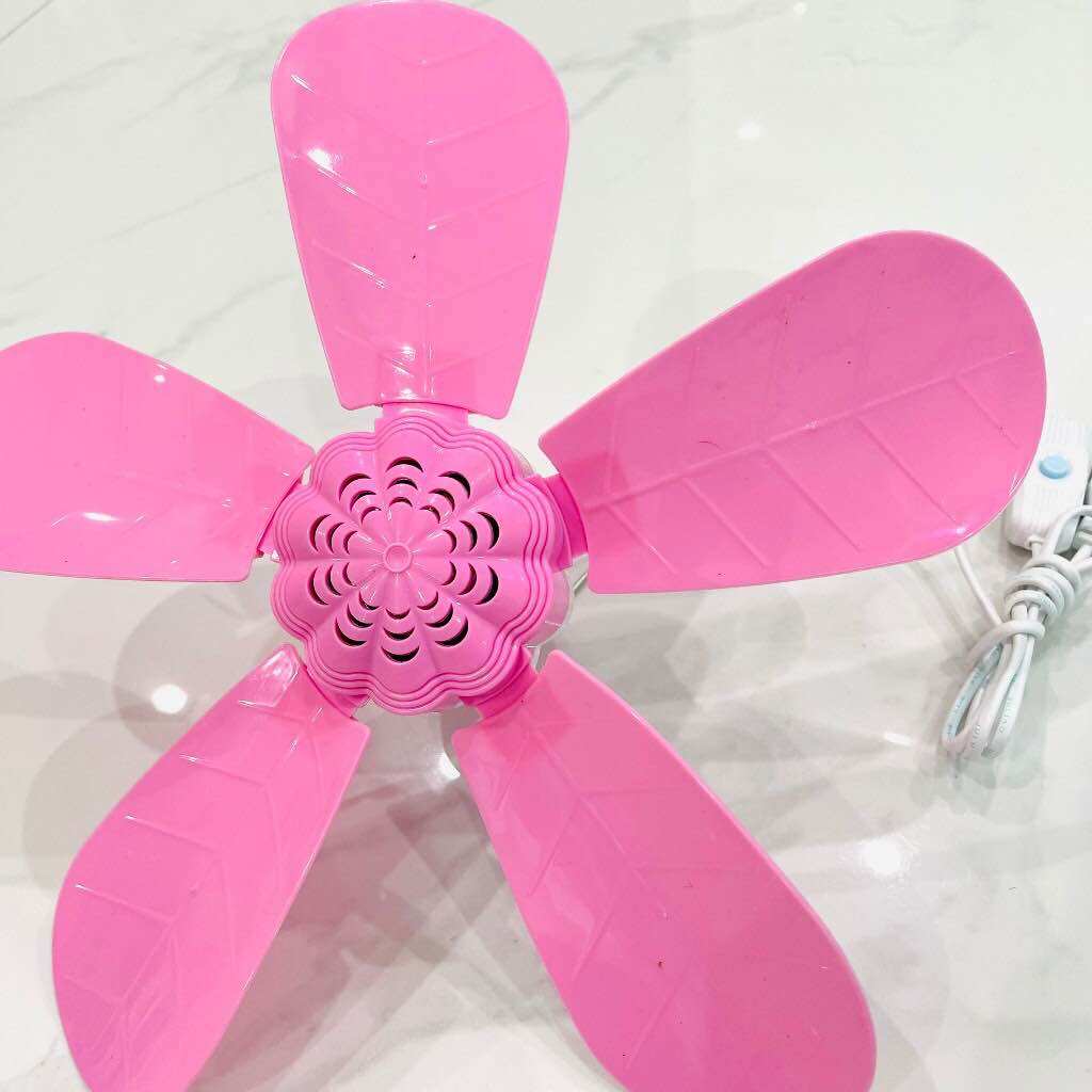 Quạt màn trần nhỏ sải cánh 34cm mã 490, quạt treo giường mát dịu
