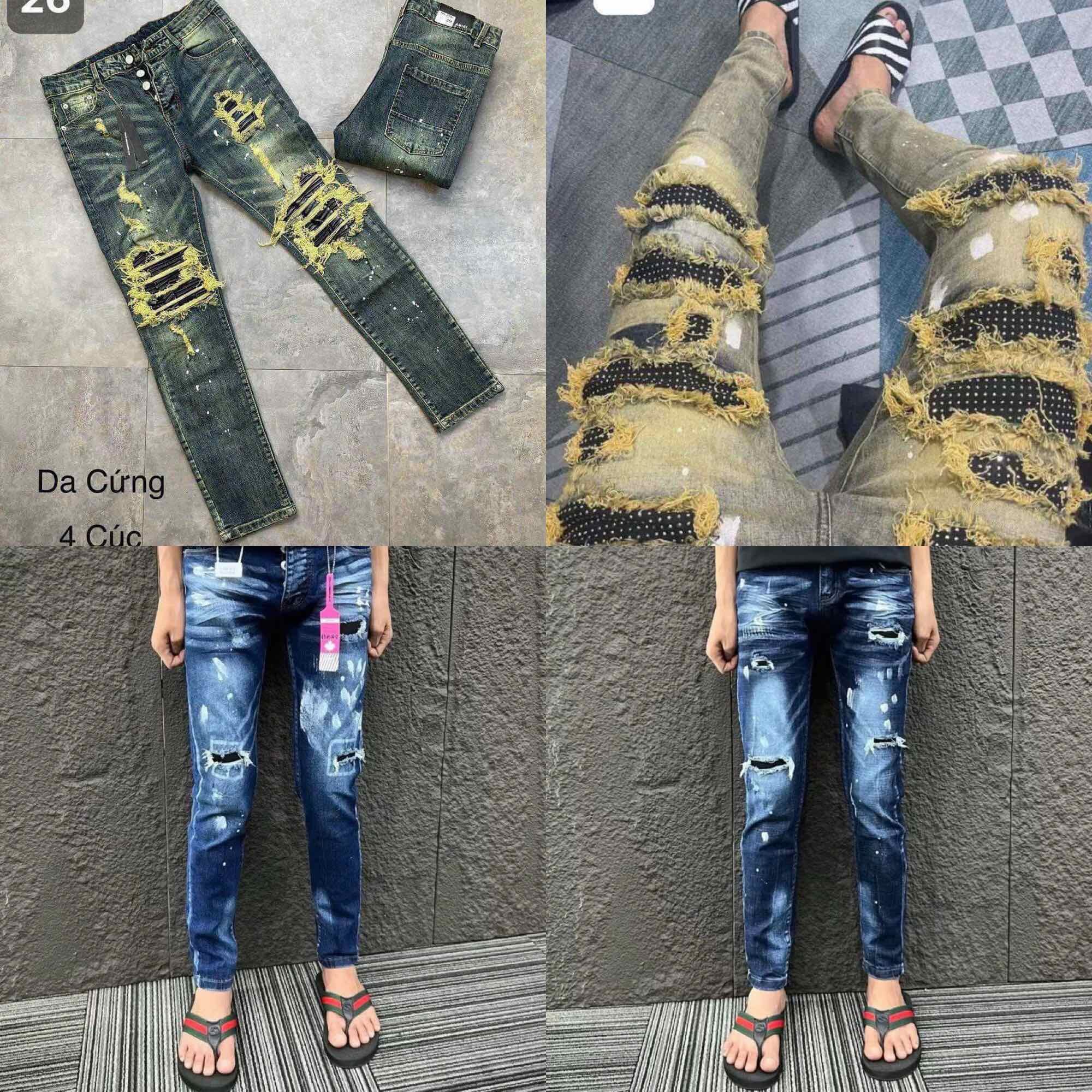  Quần jean nam Dsquared2 khoá lệch cao cấp mới nhất_Ảnh shop chụp 