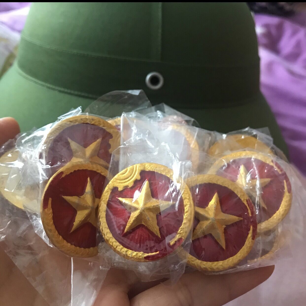 Sao gắn mũ Cối, đính Mũ