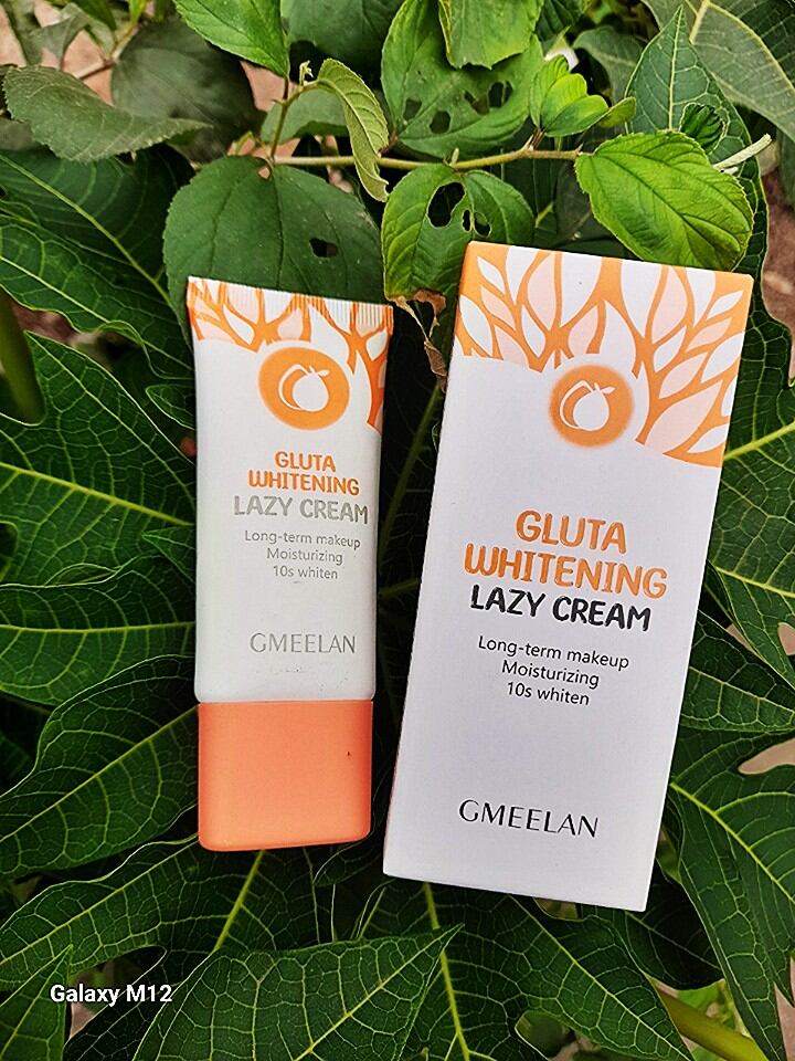 Sale lỗ combo 10 kem gmeelan tặng1 kem chống nắng ngẫu nhiên gluta whitening cream lazy nâng tông