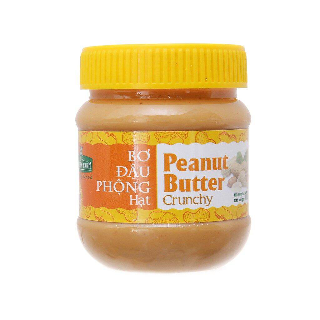 Bơ đậu phộng hạt Golden Farm lọ 170gr