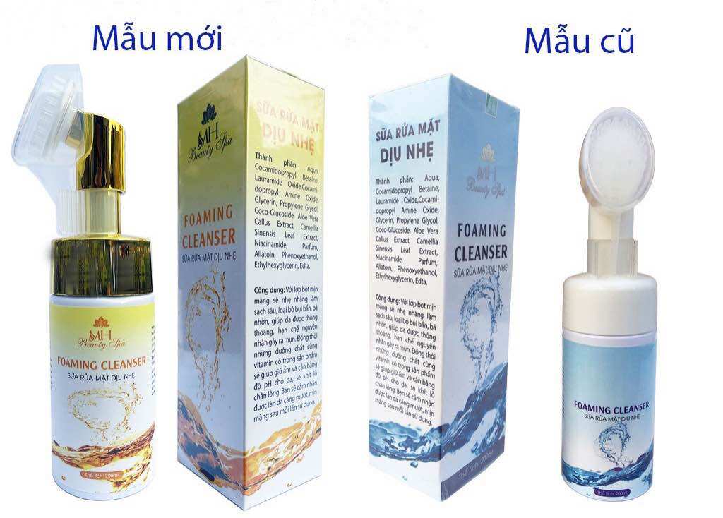 Sữa rửa mặt dịu nhẹ Mh spa