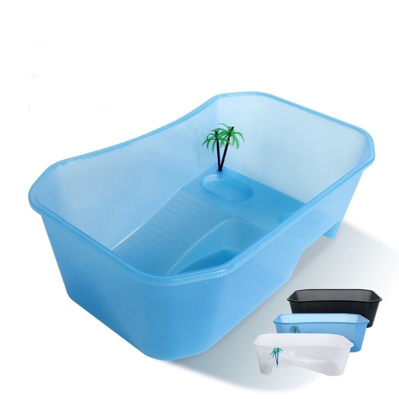 Bể nuôi rùa nhỏ - bể rùa mini nhựa PP kích thước 25x17x11cm