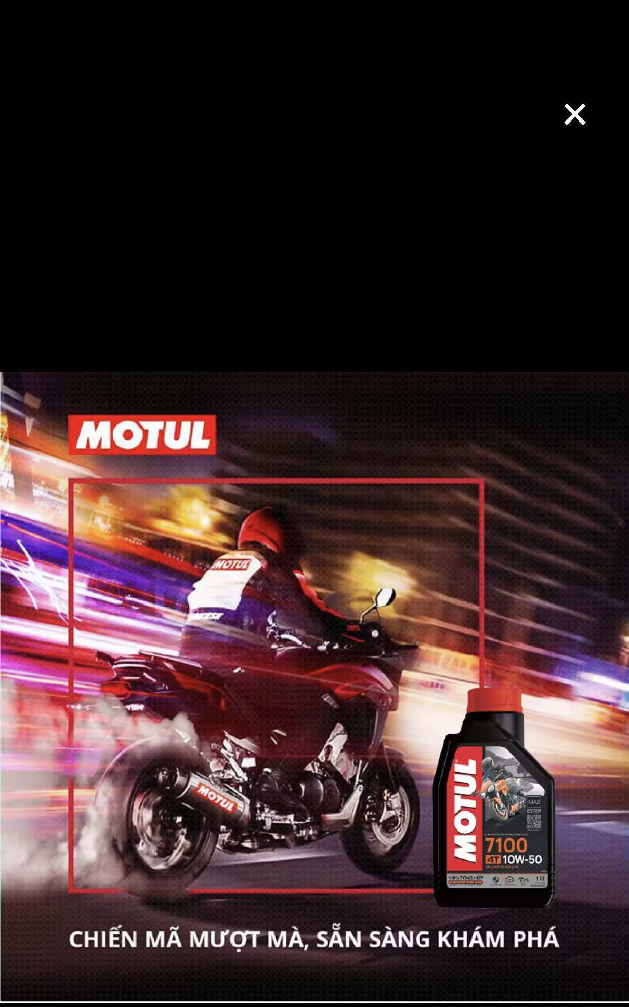 Dầu nhớt xe máy motul 7100 4t 10w50 1l