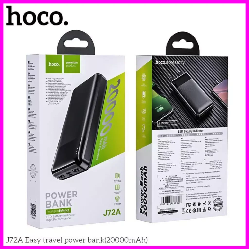 Sạc dự phòng Hoco J72A 20000mAh