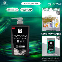 Tắm gội 2 trong 1 Romano 2in1 Gentleman 650g/chai
