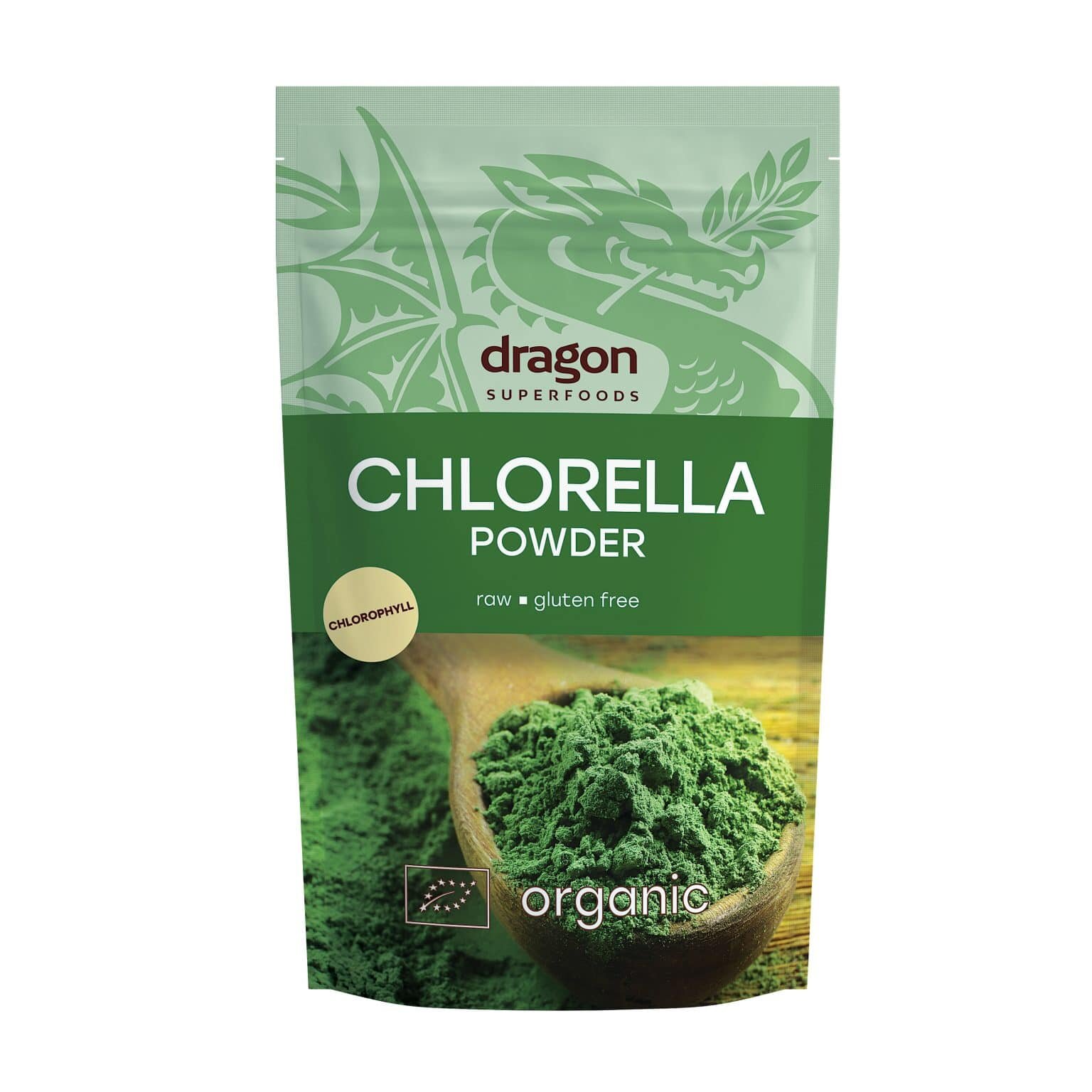 Bột Tảo lục Chlorella hữu cơ Dragon Superfoods 200Gr