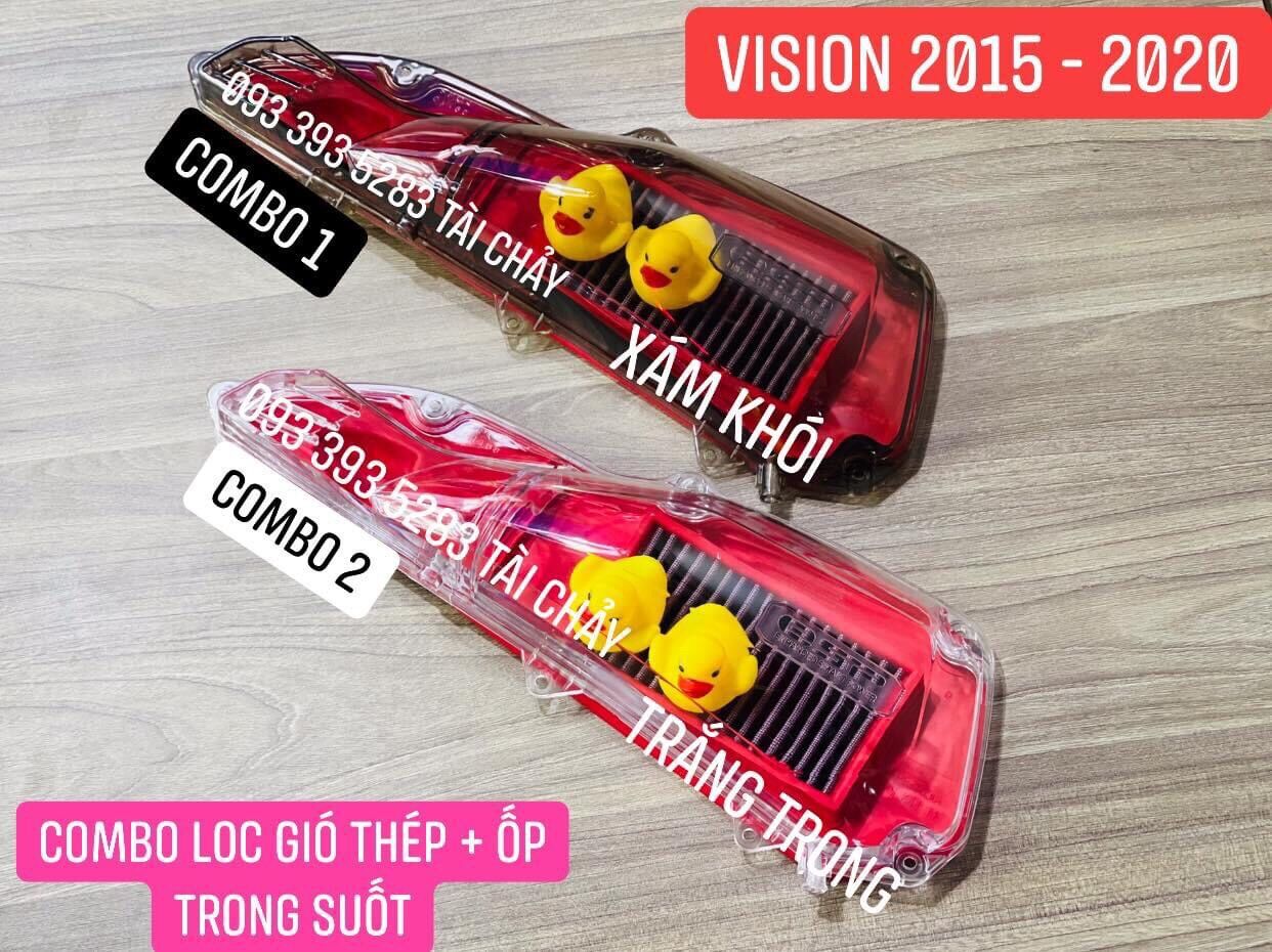 COMBO LỌC GIÓ THÉP + ỐP TRONG SUỐT VISION 2015 - 2020