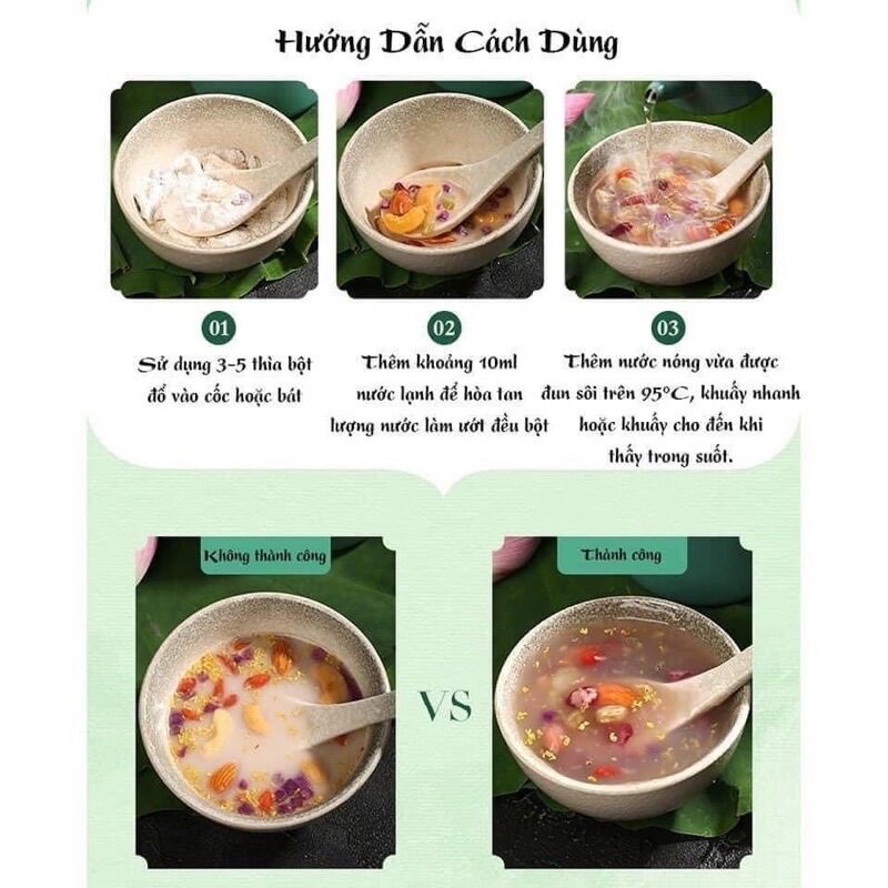 [CÓ SẴN] Chè củ sen quế hoa hạnh nhân Lý Tử thất 500gr