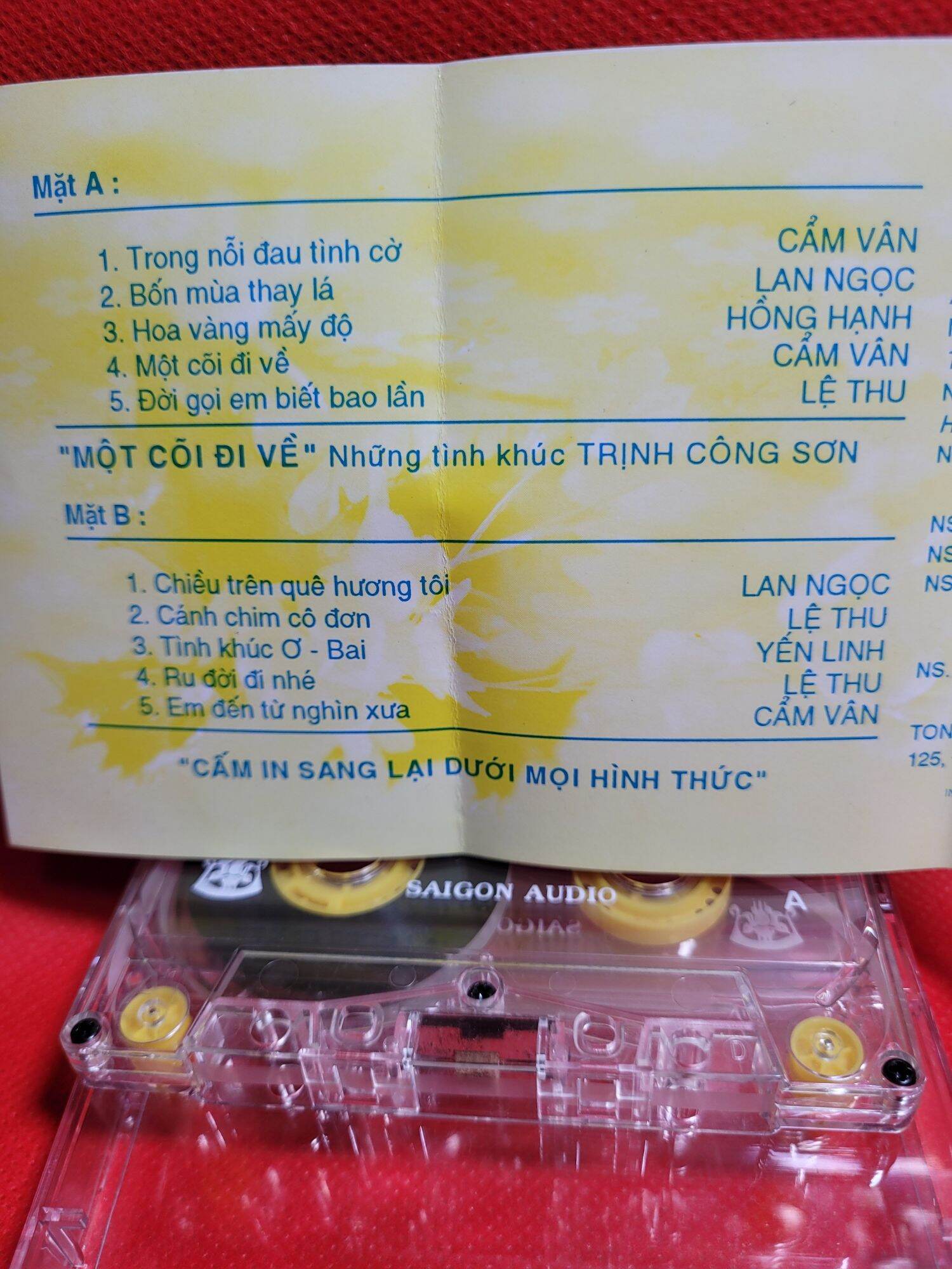 Cassette MỘT CÕI ĐI VỀ ( Phiên bản TRỊNH xưa)